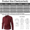 thumbnail image 2 of WELOIJEVBE Mens Sweaters Male Autumn and Winter Stand Up Collar Half Zip Sweater Warm Casual SWweater Top for Men, 2 of 3