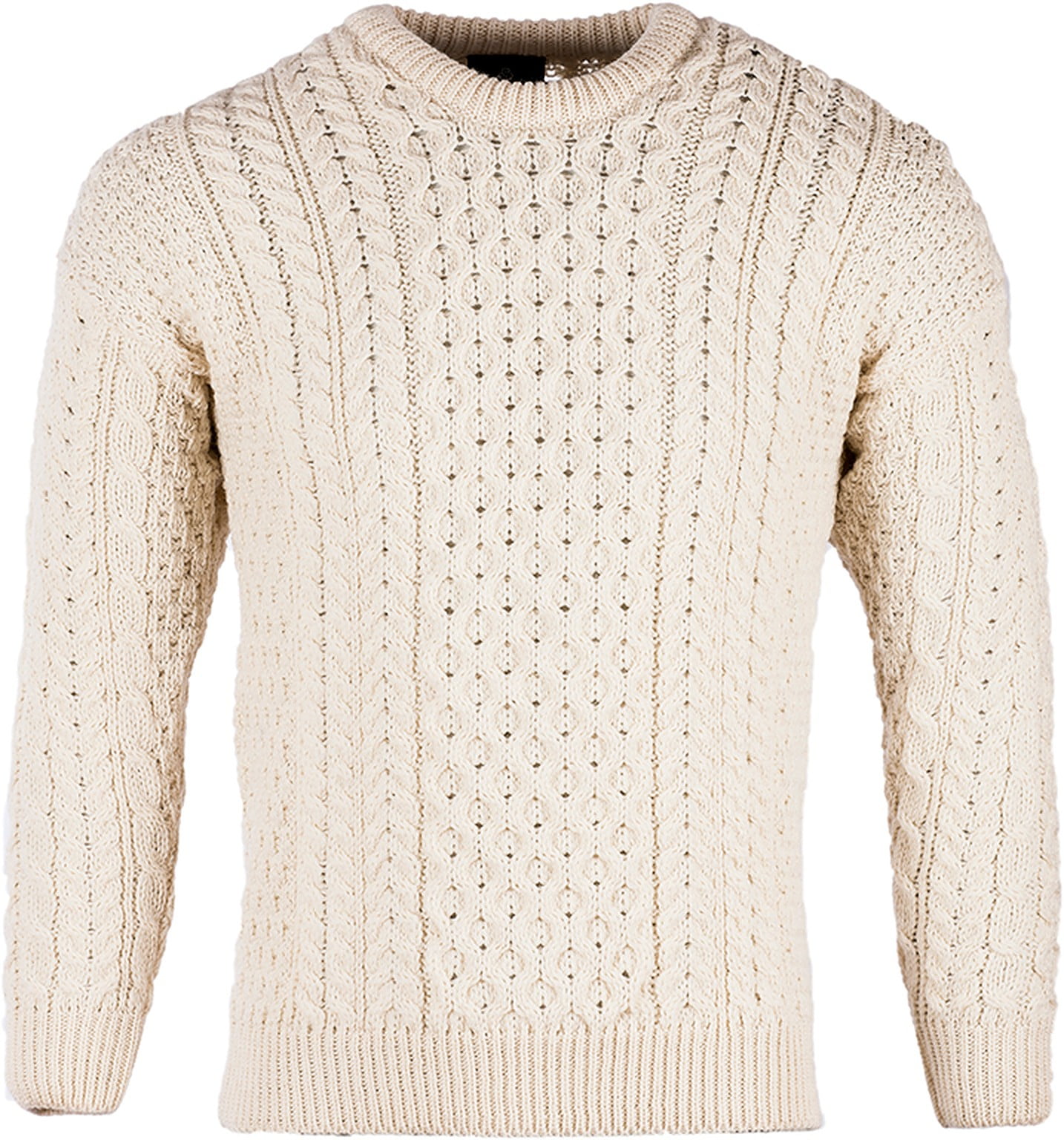Aran Woollen Mills Aran Woollen Mills Men S Aran Sweater Fisherman 100 Worsted Wool Crew Neck Pullover Made In Ireland Walmart Com Walmart Com