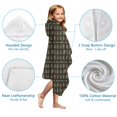 thumbnail image 7 of Dark Brown Bigfoot and Tree Pattern Hooded Bath Towel，50"x30" for Ages 3 To 12 Kids, Quick Dry Lightweight Soft Microfiber Hood Beach Towel Cover Up for Kids, 7 of 7