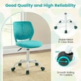 thumbnail image 4 of Resenkos Ergonomic Children Study Chair with Adjustable Height-Turquoise, Home Office Computer Desk Chair, Small Office Chair for Bedroom,Study, 4 of 6