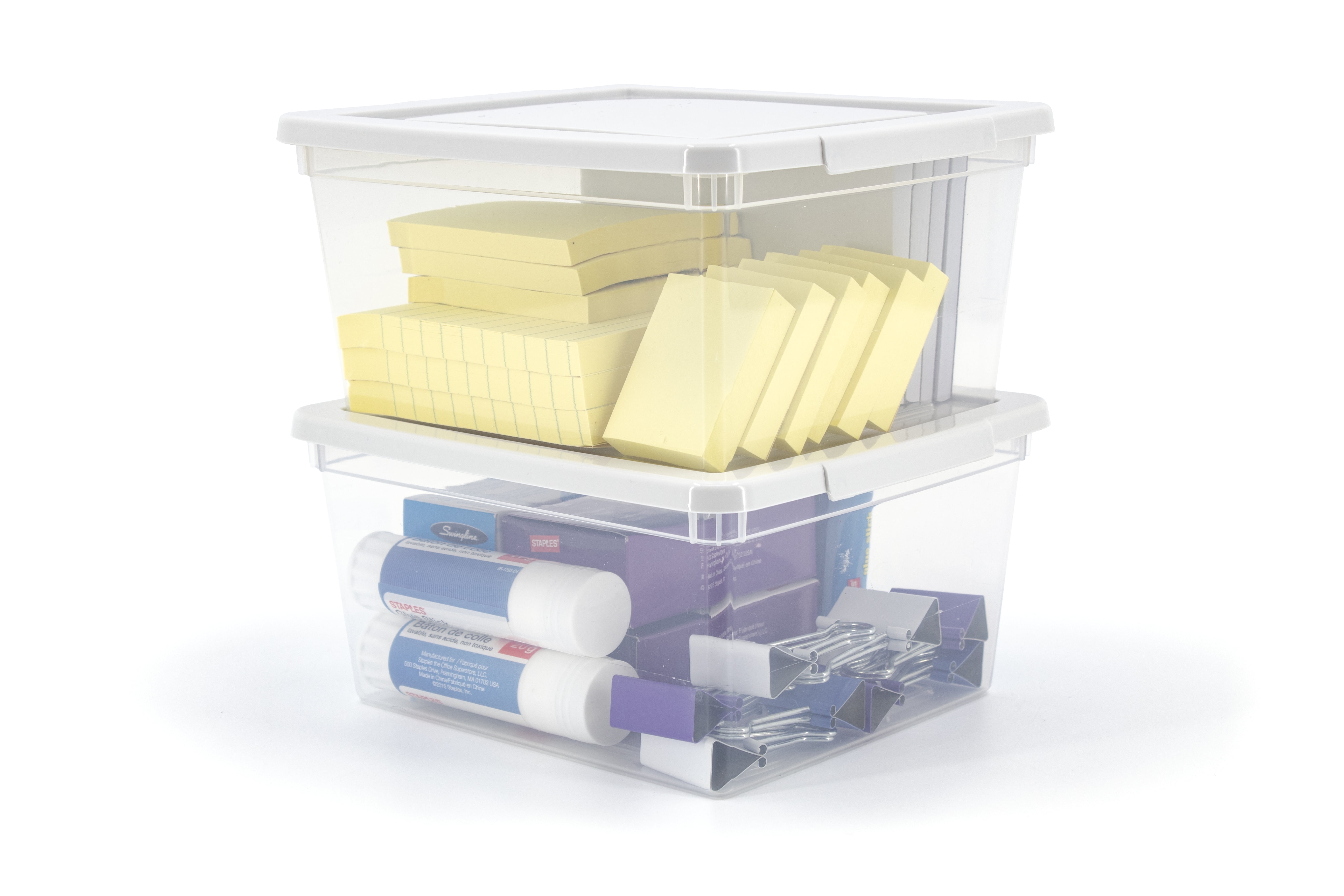 ModBoxTM 2L (0.5 gal.) 10-Pack, Modular Series - Cool Grey & Clear