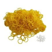600 Refillable YELLOW Rubber Loom Band for Bracelet Necklace DIY