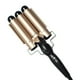thumbnail image 3 of Rizador de pelo de cerámica de 3 barriles triples Curling Salon Styler Crimper Wave Waver Iron - Rosa 25 mm Kuyhfg Sin marca, 3 of 3