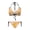 Retro Floral Print, variant on Chririnla Women's Watercolor Pickle Print Halter Bikini Set - Tie Side Two Piece Triangle Swimsuit for Beach Vacation & Pool Party