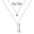 thumbnail image 4 of Collar largo con doble capa y cadena para clavícula, ideal para todas las ocasiones, 4 of 8