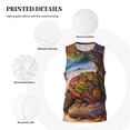 thumbnail image 3 of Naloa Colorful Maple Leaf Beach Turtle Basketball Jersey Reversible Men's Mesh Athletic Sports Shirts Training Practice S-4XL4X-Large, 3 of 6
