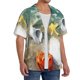 thumbnail image 2 of Fotbe Seashell On The Beach Camisa Estampada de Manga Corta para Hombre, Casual de Verano, Estilo Playero, Sin Arrugas-4X-Large, 2 of 5