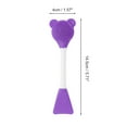 thumbnail image 4 of Unique Bargains 2 Pcs Smooth Facial Mask Brush Fan-shaped Deep Purple, 4 of 5