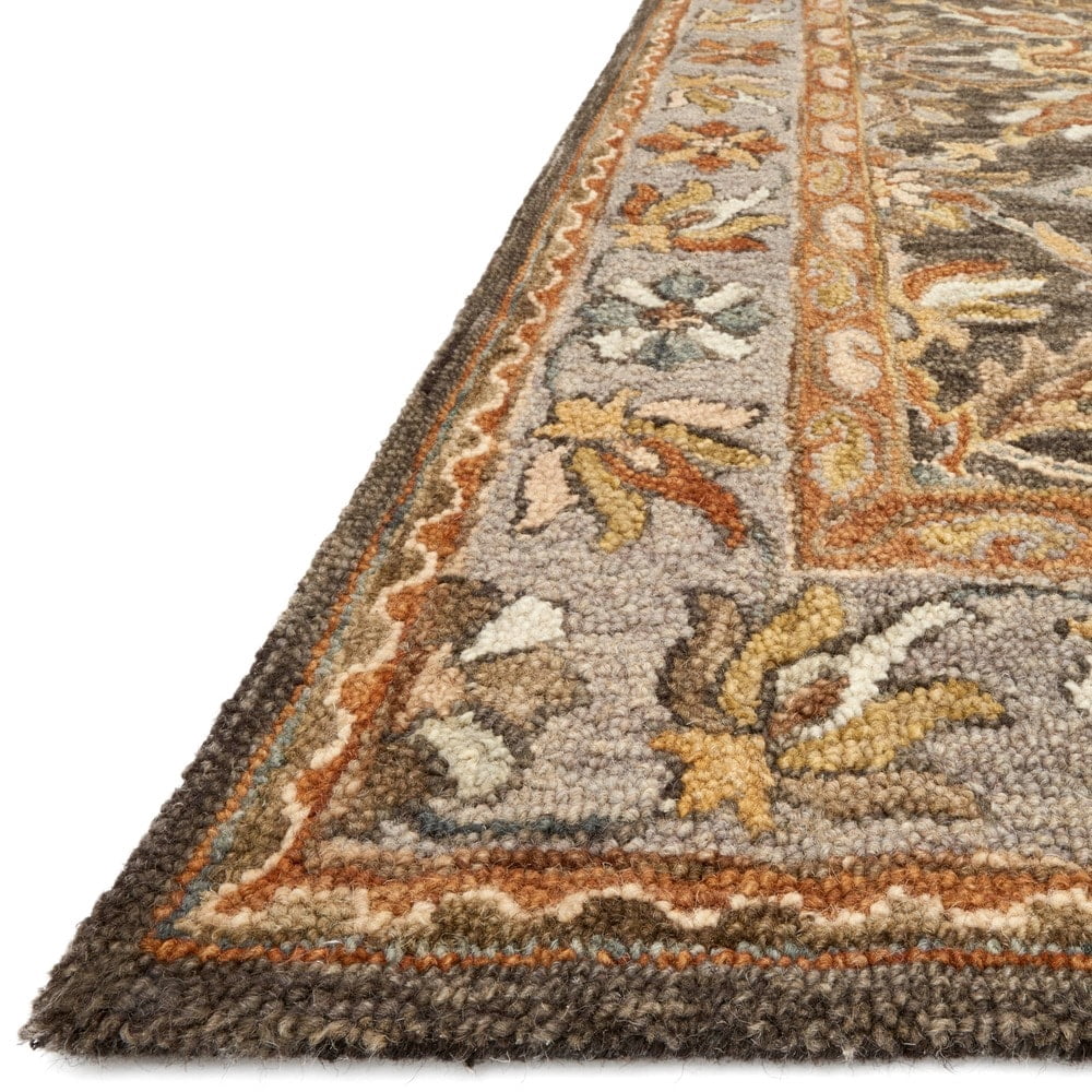 Machine Washable Area Rug 9x12, Loloi Anniston Denim / Sunset (9' x 12')
