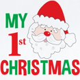 thumbnail image 2 of CafePress - My 1St Christmas Santa Claus Body Suit - Long Sleeve Cotton Baby Bodysuit, 2 of 4