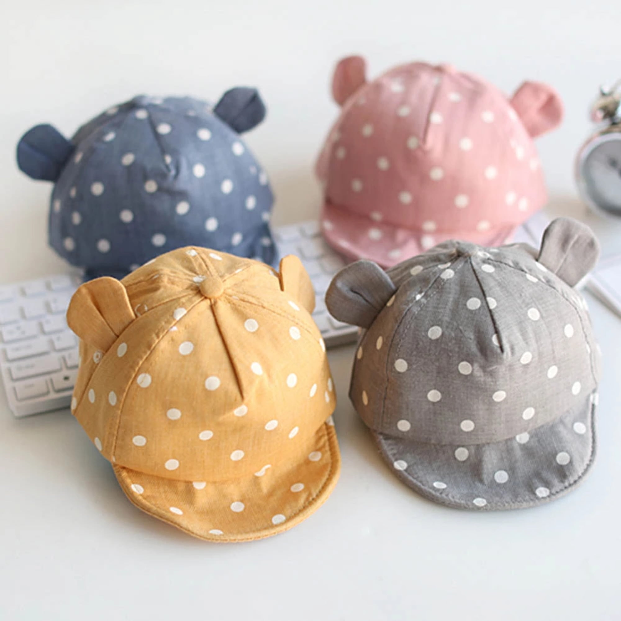 Cute Toddler Hat, Newborn Baby Sun Hat, Adjustable Baby Girl and Baby