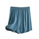 thumbnail image 2 of Puntoco Pantalones cortos de salón para mujer, pantalones cortos de verano con cintura elástica y corte fino, pijamas casuales de estilo fino de color, pantalones holgados para estar en casa, 2 of 5