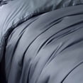 thumbnail image 2 of Keo 8pc Queen Comforter Set, Reversible, Shams Smoke Blue Silky Fabric, 2 of 3