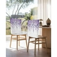 thumbnail image 3 of nqOlkjepod Purple Eucalyptus Leaves Chair Covers Set of 6, Decorative Chair Back Cover, Spring Floral Summer Botanical Dining Room Chair Slipcovers Removable Chair Protectors Covers for Party Banquet, 3 of 7