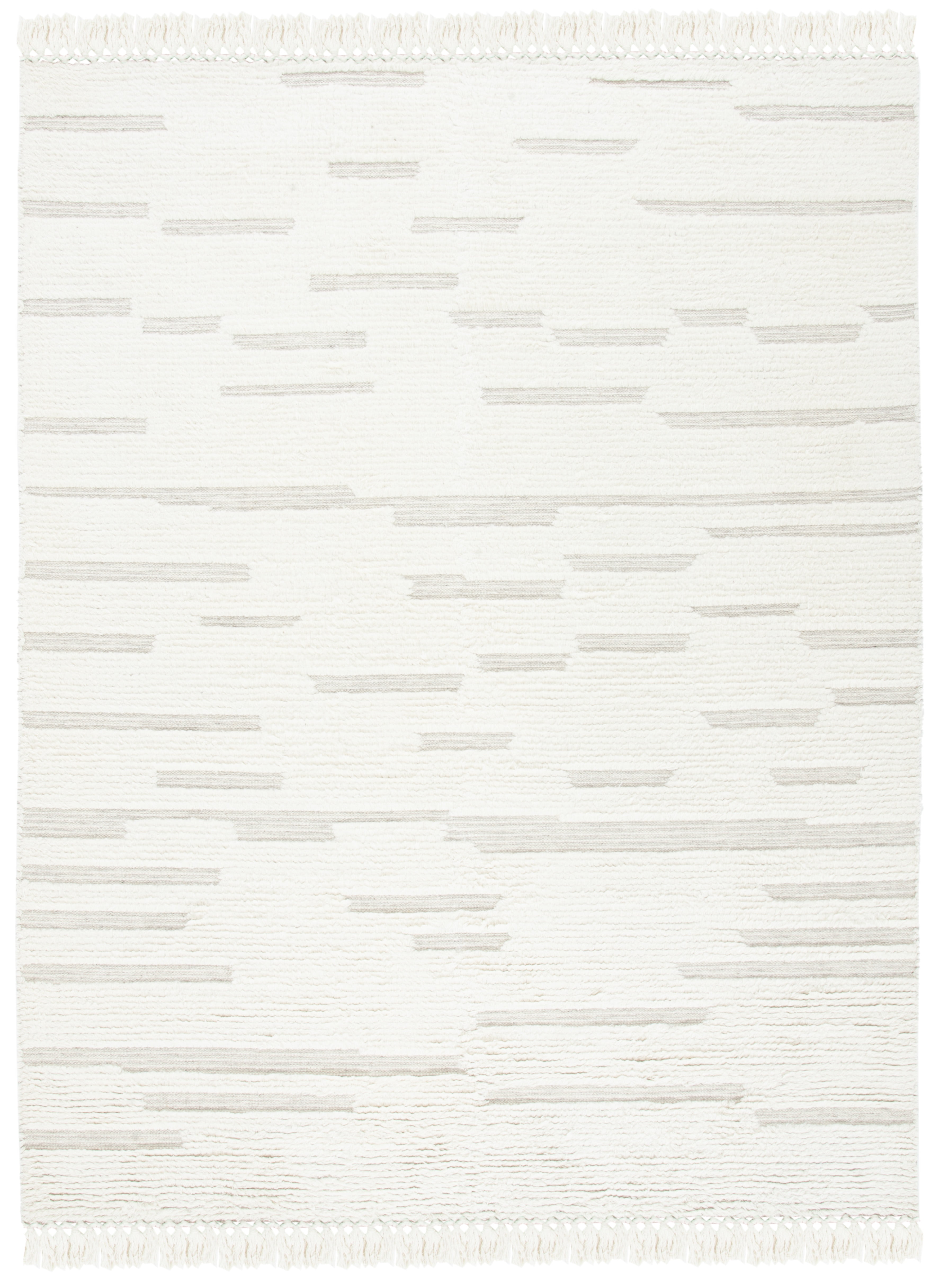 SAFAVIEH Casablanca Leann Geometric Wool Area Rug, Ivory, 10' x 14'