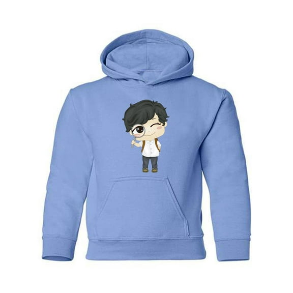 Boy With A Magnifying Glass Hoodie Juniors -Image by Shutterstock, Small
