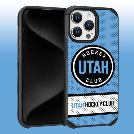 Apple iPhone 15 Pro Max (6.7) – NHL Licensed Utah Hockey Club Team Logo on Jersey Textured Dual Layer Case