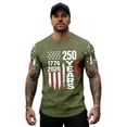 thumbnail image 2 of Men's USA 250th Anniversary Shirt 1776-2026 Patriotic American Flag 250 Years Graphic T-Shirt, 2 of 5