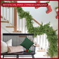 thumbnail image 6 of IPEWLEX Christmas Artificial Garland 6.56ft – Green Winter Garland for Table, Mantle, Wall, Indoor & Outdoor Christmas Decorations, 6 of 6