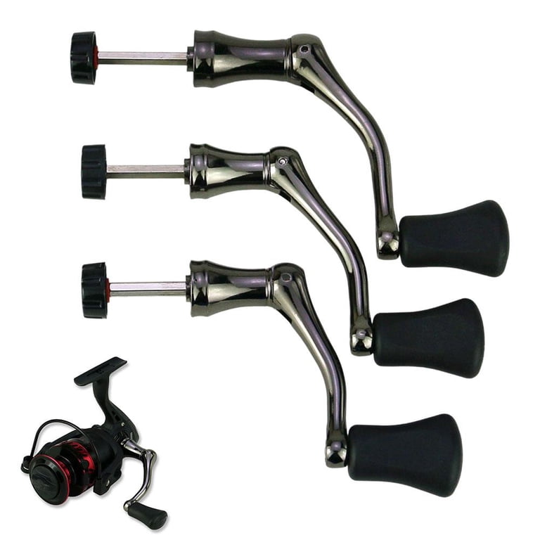aftermarket spinning fishing reel handles Tgpiao Handle, All-Metal, with the Grip EVA for Spinning Reels Replacement Grip Parts, 2 Pack, Silver, Medium Large : Sports & Outdoors Power Handle for Shimano Inshore Spinning Reels for only models that have screw Heyous Stainless Steel Fishing Spinning