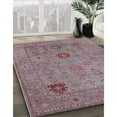 thumbnail image 2 of Ahgly Company Indoor Square Mid-Century Modern Raspberry Purple Oriental Area Rugs, 8' Square, 2 of 6