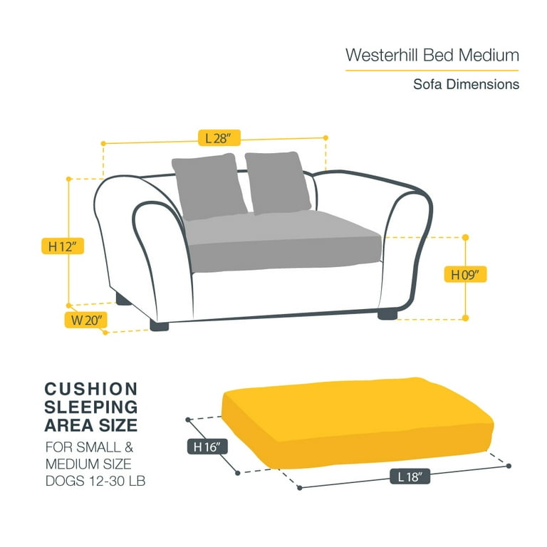 Keet Westerhill Pet Sofa Bed Charcoal Medium Com