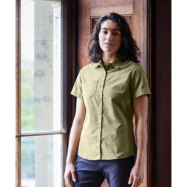 Craghoppers - Camisa Expert Kiwi de Manga Corta para Mujer (Negro)