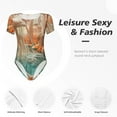 thumbnail image 4 of Balery Fantasy Underwater Jellyfish Body de cuello redondo de manga corta para mujer Tops de manga corta Tops básicos-Medium, 4 of 7