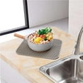 thumbnail image 1 of Yhmxh Gadgets de Cuisine Tapis de Protection d'Évier Gris Nouveau Tapis d'Évier de Cuisine Tapis d'Isolation de Bar de Cuisine Tapis de Drainage Creux pour Filtrer les Aliments Accessoires de Cuisine, 1 of 8