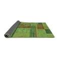 thumbnail image 2 of Ahgly Company Indoor Rectangle Abstract Turquoise Blue Modern Area Rugs, 2' x 5', 2 of 4