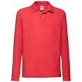 thumbnail image 1 of Fruit Of The Loom Polo Piqué à Manches Longues pour Garçons/filles, 1 of 3