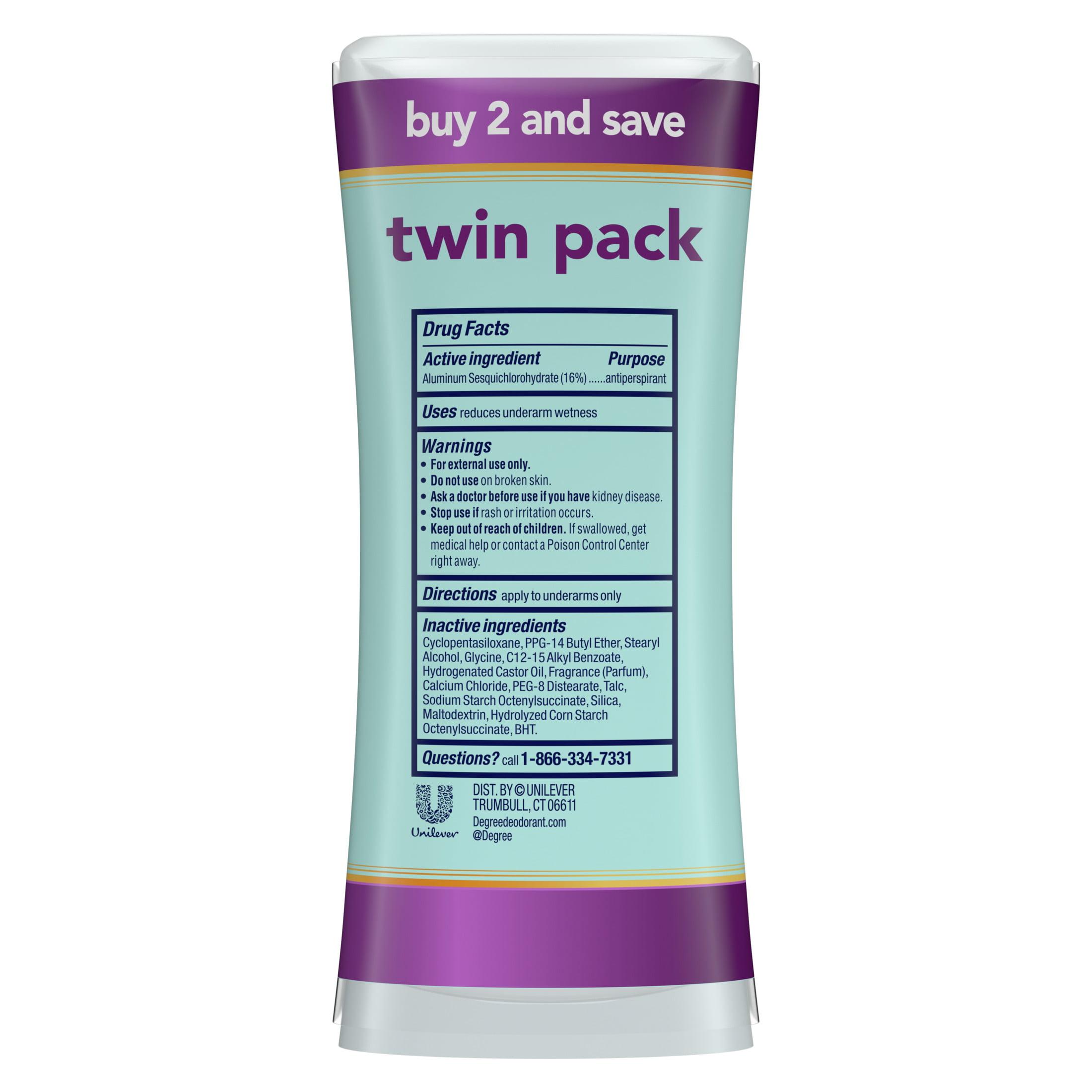 Degree Advanced Women's Antiperspirant Deodorant Stick Twin Pack Sexy Intrigue, 2.6 oz - image 4 of 7