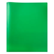 Pen + Gear 3-Prong Poly Folder, Green, 9.4" x 11.4"