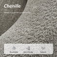 thumbnail image 2 of Boucle Accent Chair Barrel Chair Set of 2 Metal Legs Upholstered Chenille Lounge Single Sofa Bedroom Living Room Grey, 2 of 9