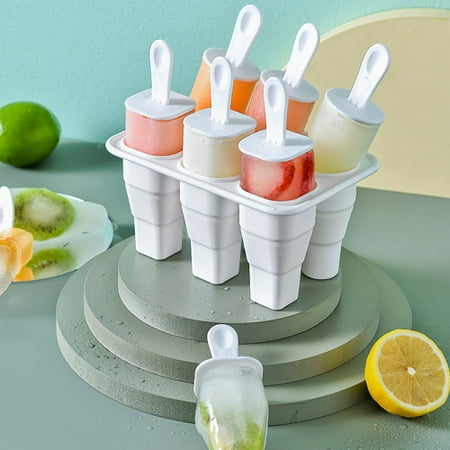 

Shenmeida Collapsible Popsicles Molds - Silicone Ice Pop Molds 1 Pack Easy Release Ice Cream Mold Reusable Popsicle Stick with Drip-Guards for Homemade Popsicles and Ice Cream