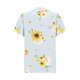 thumbnail image 4 of Camisas de Manga Corta para las Mujeres Blusas de Impresión Casual Camisas de Botón Camiseta de Cuello en V, Blusas de Manga Corta para las Mujeres, 4 of 5