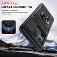 thumbnail image 4 of Kryonix for Motorola Moto Edge 50 Ultra Case with Wallet Card Holder [Store 2 Cards] 360° Magnetic Rotated Ring Kickstand,Armor Shockproof Case,Military Grade Heavy Duty Protection Cover,Black, 4 of 8