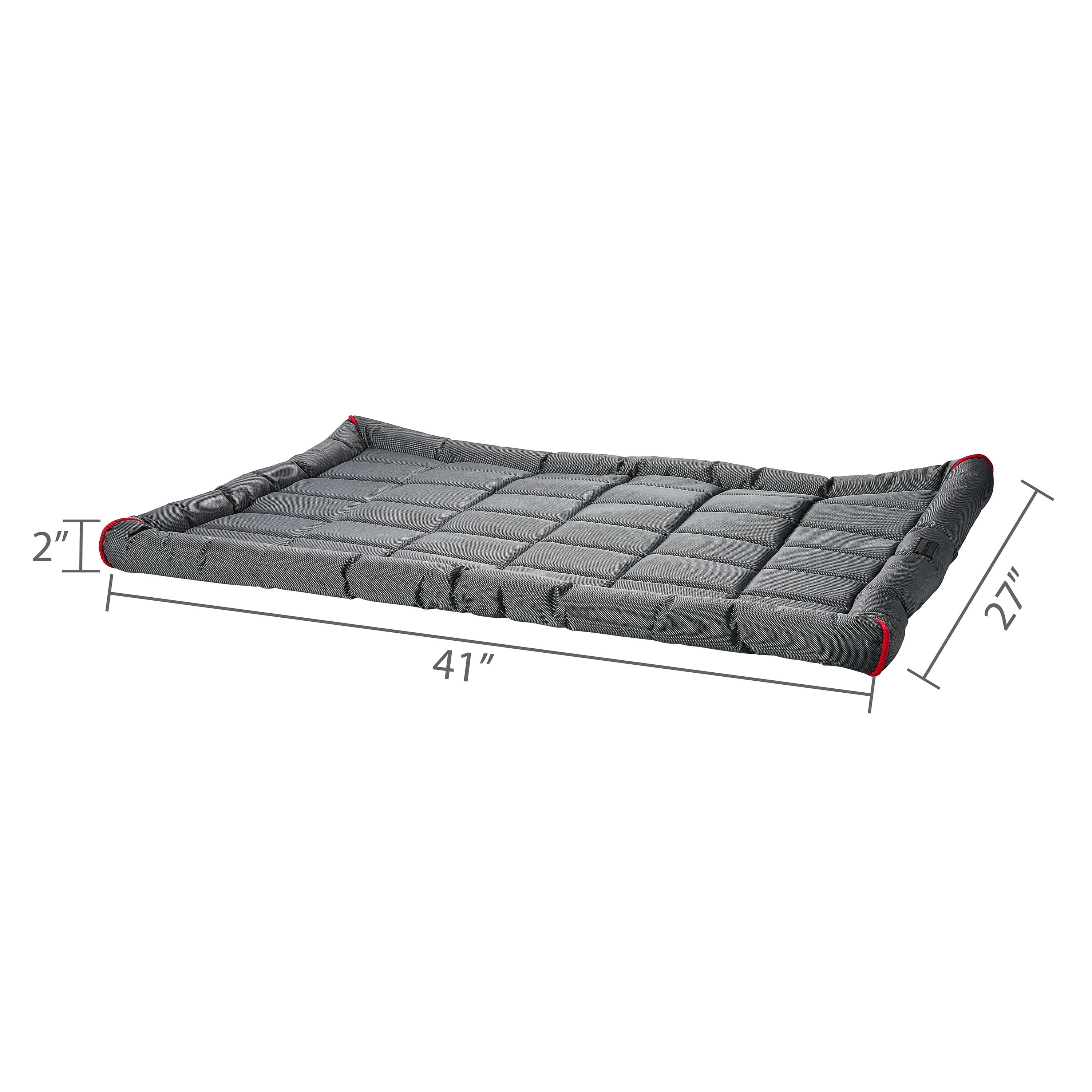 Vibrant Life Durable and Water Resistant Crate Pad, Gray, Extra Large, 27" x 41"
