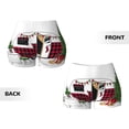 thumbnail image 5 of Lsque Vintage Buffalo Plaid Christmas Camper Pattern High Waisted Biker Shorts for Women-Tummy Control Fitness Athletic Workout Running Yoga Gym Shorts,Moisture-Wicking-X-Large, 5 of 9