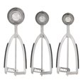 thumbnail image 1 of Juego de cucharas para masa de galletas KitchenAid de acero inoxidable negro, 1 of 7