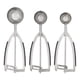 thumbnail image 1 of Juego de cucharas para masa de galletas KitchenAid de acero inoxidable negro, 1 of 7