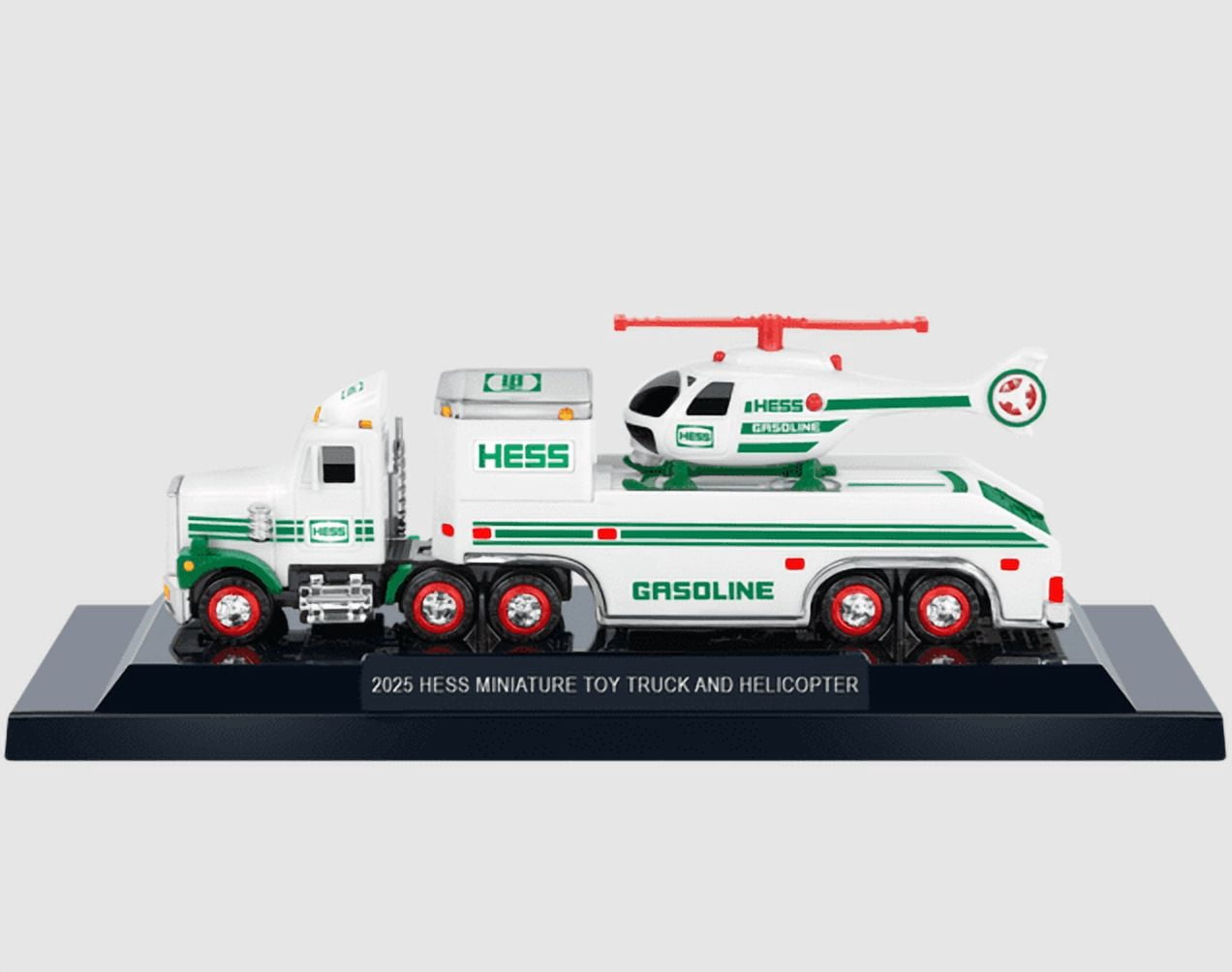 Hess 2025 Mini Collection 5 in 1 Toy Set - Truck with Helicopter, Tanker, Truck with Dragster