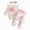H1754-White, variant on TOWED22 Infant Baby Girl Jumpsuit Clothes 3pc Fall Winter Outfits Long Sleeve Round Neck Floral Print Romper Bodysuit Pants Headband Set(White,3-6 M)