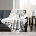 thumbnail image 2 of Home Essence Aina Oversized Faux Fur Throw, 60x70", Grey, 2 of 5