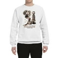 thumbnail image 2 of If It's Not a Weimaraner It's Just a Dog Gift | Mens Dog Lover Crewneck Graphic Sweatshirt, White, Medium, 2 of 3
