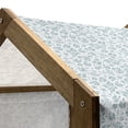 thumbnail image 5 of Leaves Pet House, Peppermint Foliage Pattern on a Dotted Background Blossoming Nature, Outdoor & Indoor Portable Dog Kennel with Pillow and Cover, 5 Sizes, Slate Blue and Bluegrey, by Ambesonne, 5 of 5