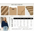 thumbnail image 6 of PRETTYGARDEN Womens Sweaters Fall Lantern Long Sleeve Oversized Sweater Casual Crewneck Chunky Knit Ribbed Pullover Tops, 6 of 9