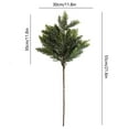 thumbnail image 3 of Meggemo Artificial Pine Needle Cypress Stems Decorative Greenery Faux Landscape Plants For Christmas Wreaths Arrangements Holiday Decor, 3 of 6