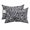 Black, Obsidian, White, Slate, variant on Blue Swirling Lines Outdoor Pillows for Chaise Lounge Chair Waterproof Lumbar Pillows with Insert&Adjustable Elastic Strap Beach Headrest Pillow Abstract Curves Waves Modern Neck Pool Pillow 11"x16"