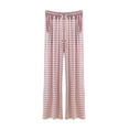 thumbnail image 4 of JJHGVB Striped Pants Women Pajama Pants Women with Pockets Wide Leg Pajama Pants for Women Comfortable Womens Pants Ladies Pants Casual Woman's Pants for Woman Pink L, 4 of 4